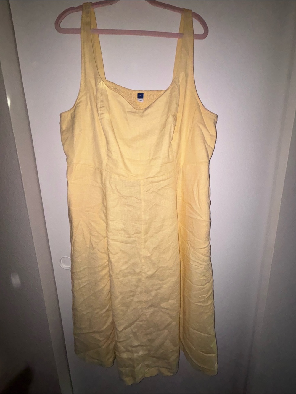 Old Navy Soft Yellow Tank Sundress